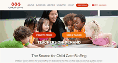 Desktop Screenshot of childcarecareers.net